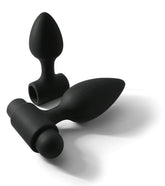 Renegade Dual-Size Anal Pleasure Kit - Silicone Plugs and Rechargeable Vibrator Butt Plugs